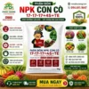 Phân NPK Con Cò 17-17-17+4S+TE cung cấp dinh dưỡng cân đối giúp cây phát triển rễ – thân – lá, xanh khỏe, hạn chế vàng lá, tăng năng suất và chất lượng nông sản.
